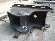 Bogie support for offshore machine. Weight 1.5T S355 steel with full manufacturing and quality file (QS, QMOS)